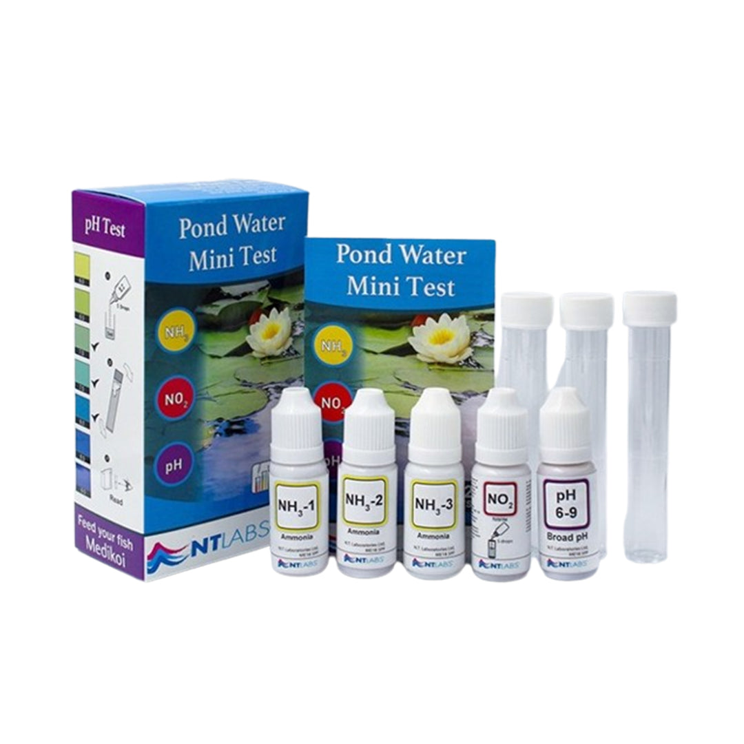 NTLabs Pond Water Mini Test - 120 Tests (NH3, NO2, pH)
