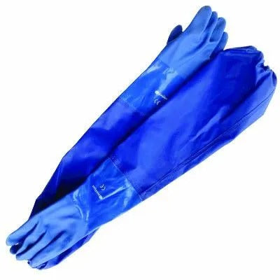 PondXpert Pond Supplies Gloves - Long Blue