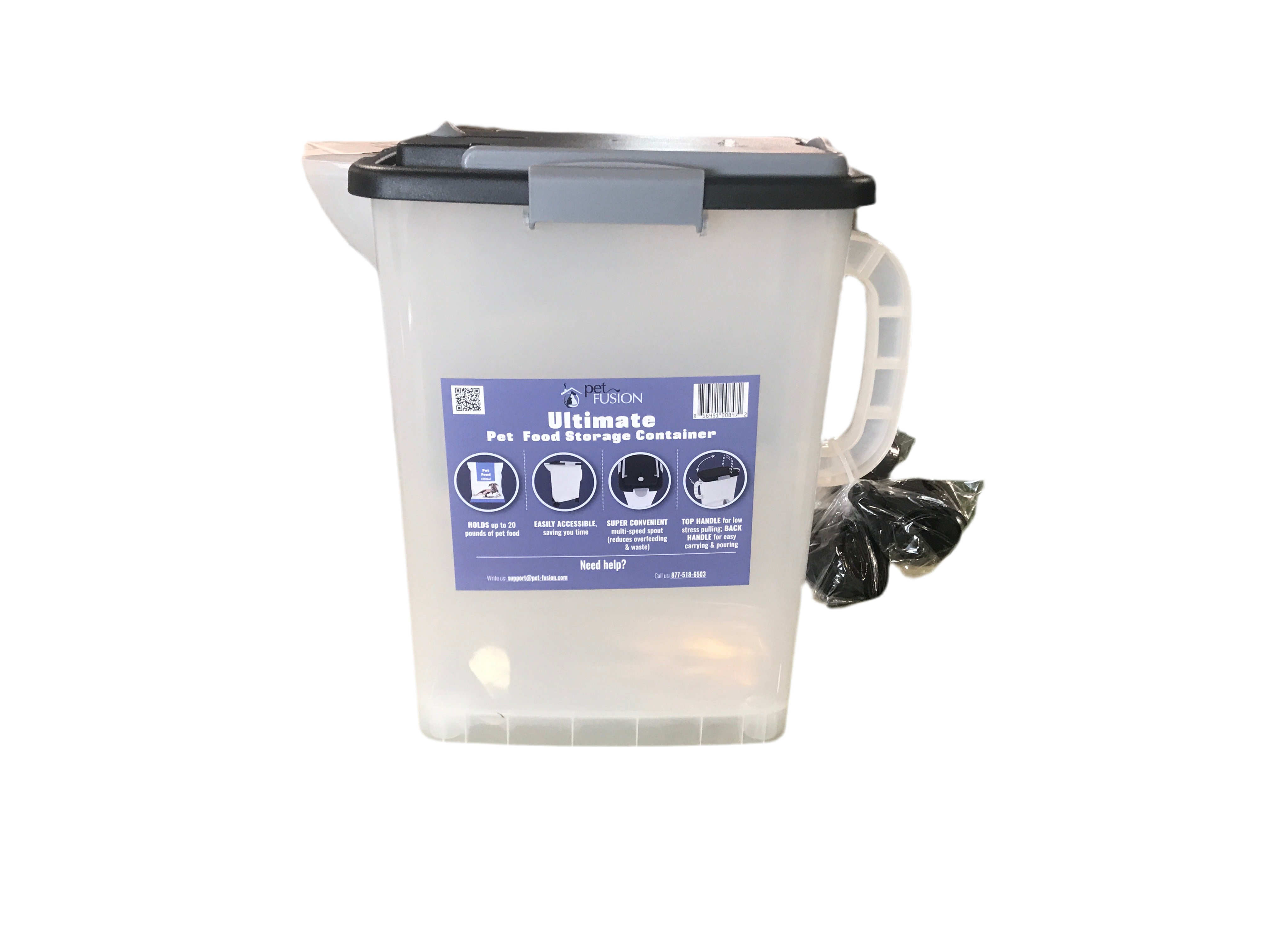 Petfusion portable pet food bin